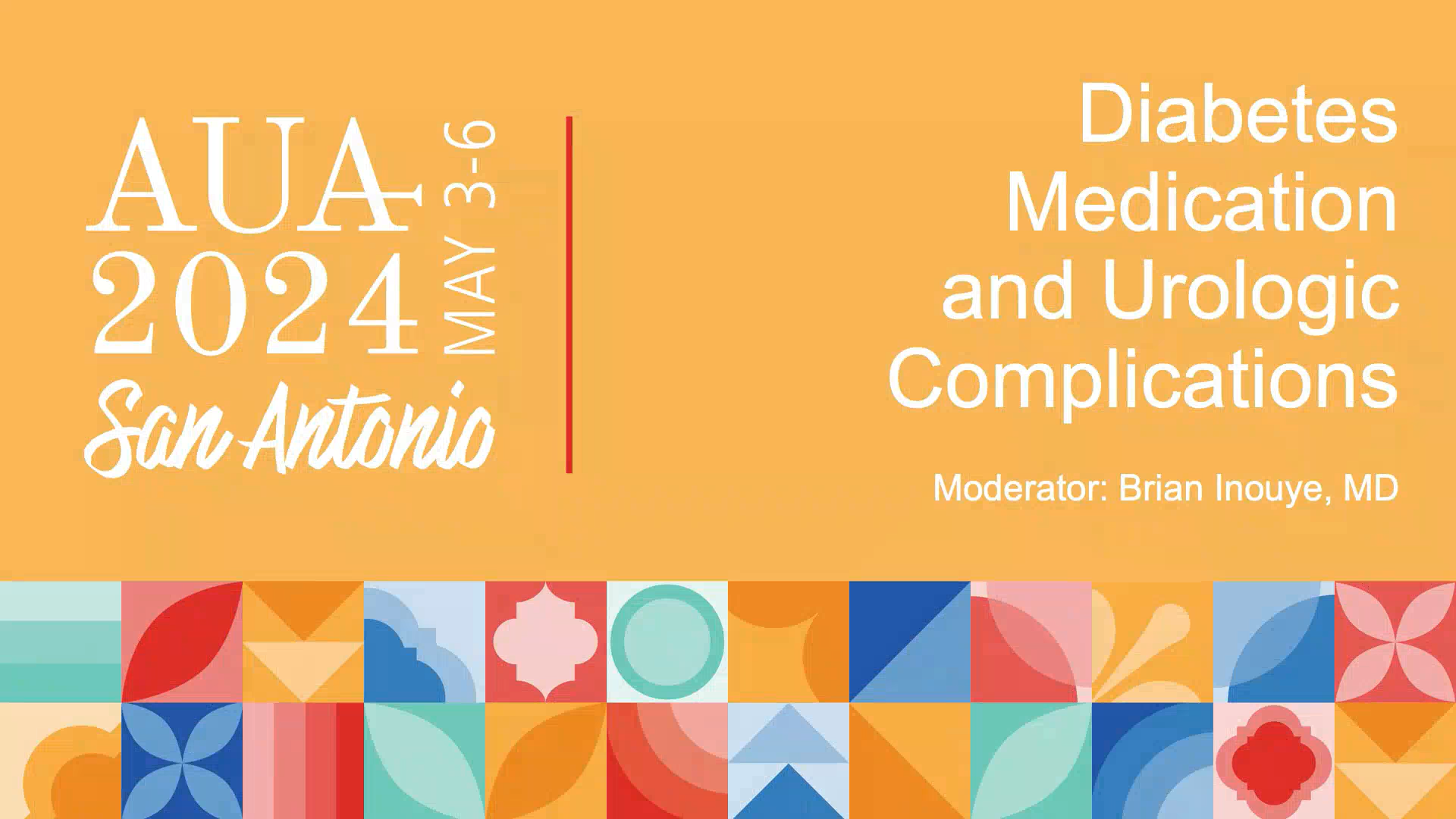 Diabetes Medicine Panel_PRESS PROGRAM-AUA2024